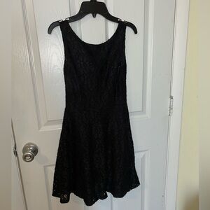 Black Glitter Skater Dress. Size 1